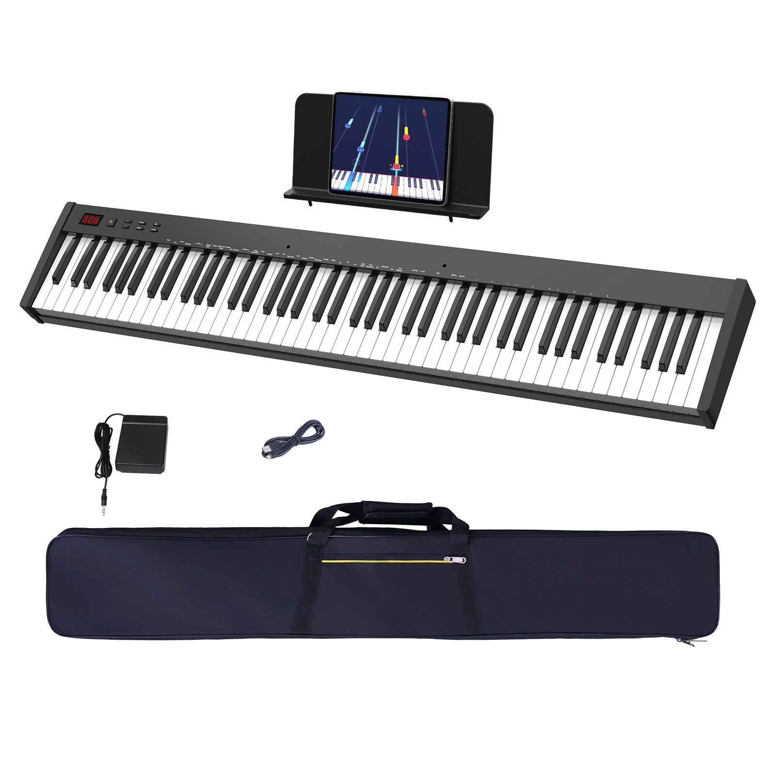 Konix 88 keys keyboard with Bag Bluetooth Audio USB powered *View CAPETOWN UP*, Musical